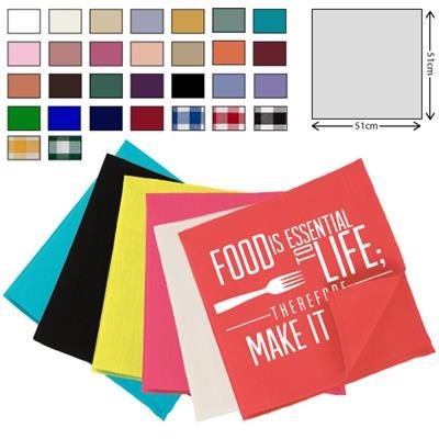 Branded Promotional LINEN NAPKIN 51X51CM Chopsticks From Concept Incentives.