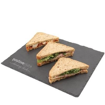 Branded Promotional SQUARE SLATE COASTER 10CM Chopsticks From Concept Incentives.