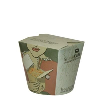 Branded Promotional NOODLE BOX - MEDIUM 26OZ Chopsticks From Concept Incentives.
