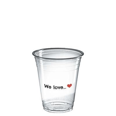 Branded Promotional DISPOSABLE PLASTIC SMOOTHIE TUMBLER - PET 400ML-14OZ Chopsticks From Concept Incentives.