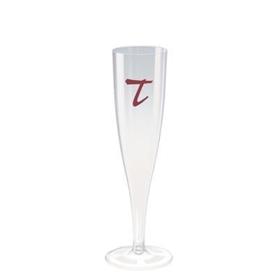 Branded Promotional DISPOSABLE PLASTIC CHAMPAGNE FLUTE 100ML-3 Chopsticks From Concept Incentives.