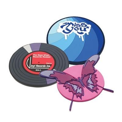 Branded Promotional PVC COASTERS Chopsticks From Concept Incentives.