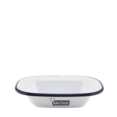 Branded Promotional ENAMEL RECTANGULAR PIE DISH 160 X 120 X 35MM Chopsticks From Concept Incentives.