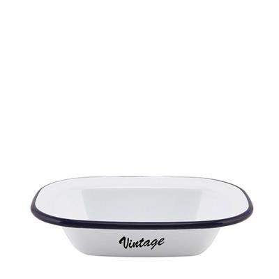 Branded Promotional ENAMEL RECTANGULAR PIE DISH 180 X 135 X 40MM Chopsticks From Concept Incentives.