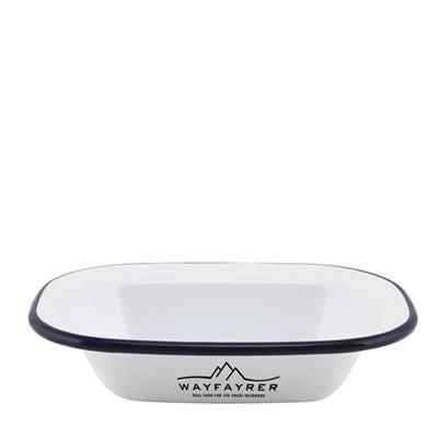 Branded Promotional ENAMEL RECTANGULAR PIE DISH 200 X 150 X 45MM Chopsticks From Concept Incentives.