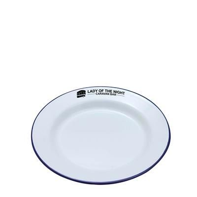 Branded Promotional ENAMEL DINNER PLATE 20CM Chopsticks From Concept Incentives.