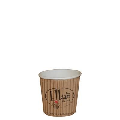 Branded Promotional RIPPLED PAPER CUP - FULL COLOUR 4OZ-115ML Chopsticks From Concept Incentives.