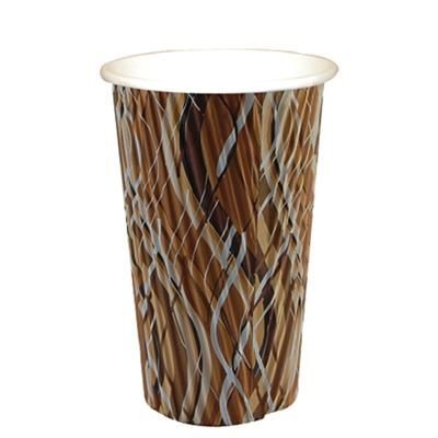 Branded Promotional RIPPLED PAPER CUP - FULL COLOUR 20OZ-568ML Chopsticks From Concept Incentives.