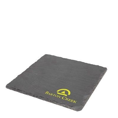 Branded Promotional NATURAL EDGE SLATE PLATTER 20X20CM Chopsticks From Concept Incentives.