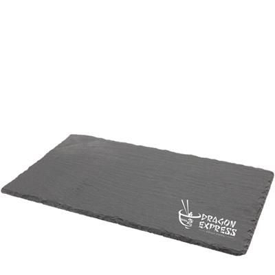Branded Promotional NATURAL EDGE SLATE PLATTER 25X13CM Chopsticks From Concept Incentives.