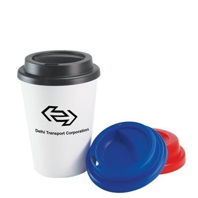 Branded Promotional PLASTIC DOUBLE WALL TAKE OUT COFFEE CUP 12OZ-340ML Chopsticks From Concept Incentives.