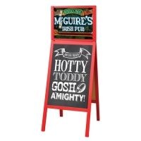 Branded Promotional MENU A-BOARD with Changeable Top Insert - Large Chopsticks From Concept Incentives.