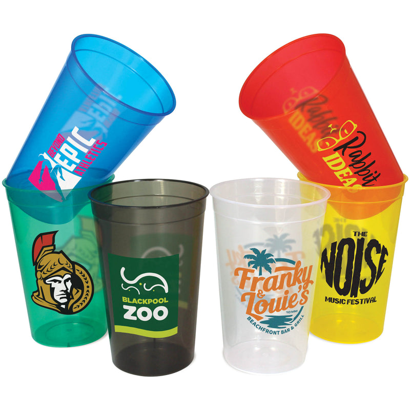 Branded Promotional PLASTIC TRANSLUCENT STADIUM CUP 12OZ-340ML  From Concept Incentives.