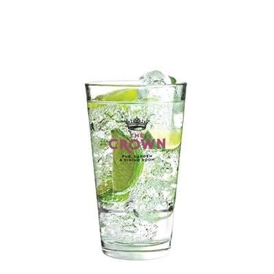 Branded Promotional STACK UP HIBALL GLASS 400ML-14OZ  From Concept Incentives.
