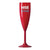Branded Promotional REUSABLE RED CHAMPAGNE FLUTE 187ML-6  From Concept Incentives.