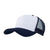 Branded Promotional MESH BACK TRUCKER BASEBALL CAP in Navy Baseball Cap From Concept Incentives.