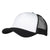 Branded Promotional 100% POLYESTER FOAM FRONTED MESH BACK TRUCKER HAT in Black-white Baseball Cap From Concept Incentives.