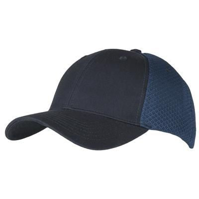 Branded Promotional 6 PANEL SNEAKER MESH CAP in Navy Baseball Cap From Concept Incentives.