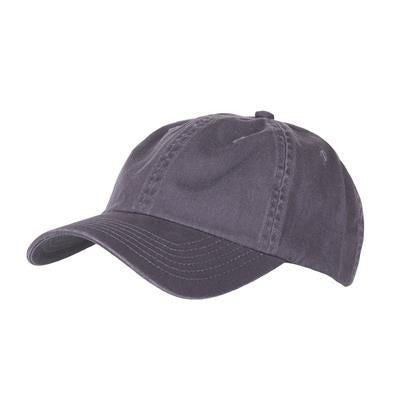 Branded Promotional COTTON 6 PANEL BASEBALL CAP in Charcoal Grey Baseball Cap From Concept Incentives.