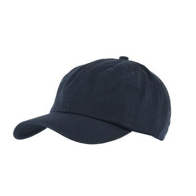 Branded Promotional COTTON 6 PANEL BASEBALL CAP in Navy Blue Baseball Cap From Concept Incentives.