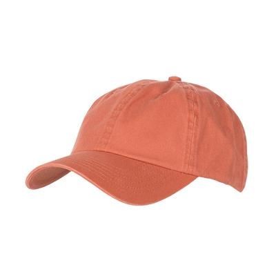 Branded Promotional COTTON 6 PANEL BASEBALL CAP in Pumpkin Baseball Cap From Concept Incentives.