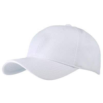 Branded Promotional AIRTEX MESH SPORTS BASEBALL CAP in White Baseball Cap From Concept Incentives.