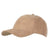 Branded Promotional 6 PANEL FAUX SUEDE POLYESTER CAP in Khaki Baseball Cap From Concept Incentives.