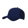 Branded Promotional 6 PANEL FAUX SUEDE POLYESTER CAP in Navy Blue Baseball Cap From Concept Incentives.