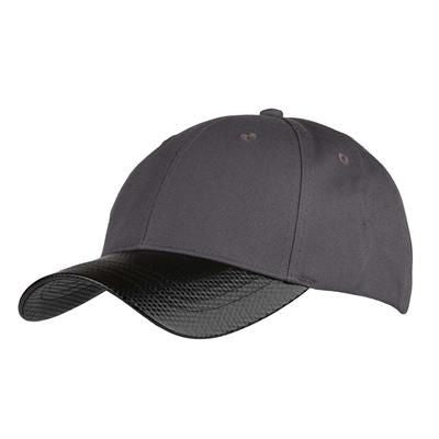 Branded Promotional 6 PANEL CHINO COTTON STRUCTURED CAP in Grey Baseball Cap From Concept Incentives.