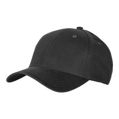 Branded Promotional 100% OILED COTTON 6 PANEL BASEBALL CAP in Black Baseball Cap From Concept Incentives.