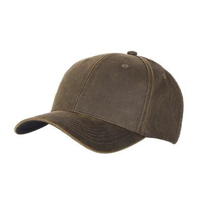Branded Promotional 100% OILED COTTON 6 PANEL BASEBALL CAP in Brown Baseball Cap From Concept Incentives.