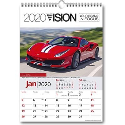 Branded Promotional PERFORMANCE CARS WALL CALENDAR Calendar From Concept Incentives.