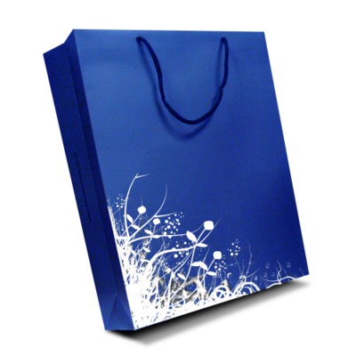 Branded Promotional LUXURY PAPER CARRIER BAG - LARGE - MATT 195GSM ARTBOARD with Matt Laminate, Short Pp Rope Handles Carrier Bag From Concept Incentives.