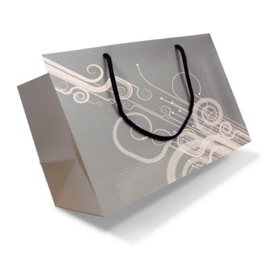 Branded Promotional LUXURY PAPER CARRIER BAG - X-LARGE - MATT 195GSM ARTBOARD with Matt Laminate, Short Pp Rope Handles Carrier Bag From Concept Incentives.