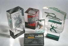 Branded Promotional CLEAR ACRYLIC BLOCK Acrylic Block From Concept Incentives.