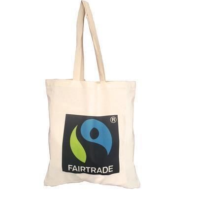 Branded Promotional 5OZ CERTIFIED FAIRTRADE COTTON SHOPPER TOTE BAG Bag From Concept Incentives.