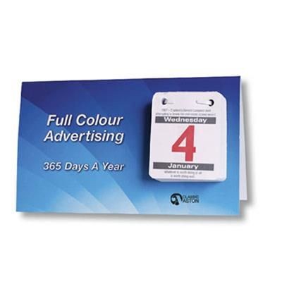 Branded Promotional DAILY DESK CALENDAR Calendar From Concept Incentives.