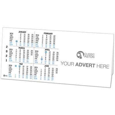 Branded Promotional TENT STYLE DESK CALENDAR Calendar From Concept Incentives.