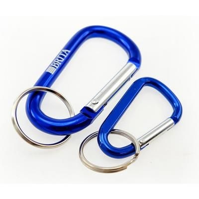 Branded Promotional IMPORTED MINI LASER ENGRAVED CARABINER Keyring From Concept Incentives.