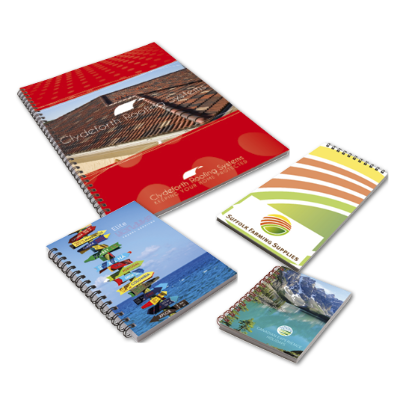 Branded Promotional A4 WIRO NOTE BOOK with Cover from Concept Incentives