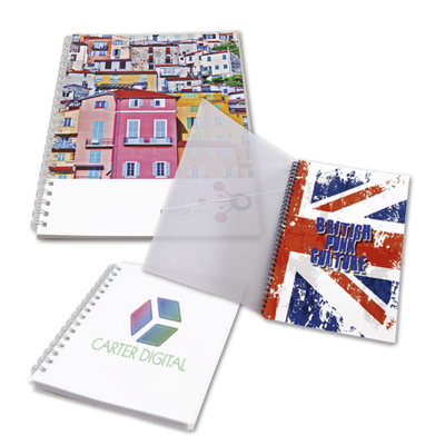 Branded Promotional RECYCLED SPIRAL WIRO BOUND NOTE PAD Notebook from Concept Incentives