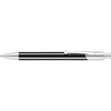 Branded Promotional CALYPSO ALUMINIUM METAL SILVER METAL BALL PEN in Black & Silver Pen From Concept Incentives.