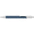 Branded Promotional CALYPSO ALUMINIUM METAL SILVER METAL BALL PEN in Dark Blue & Silver Pen From Concept Incentives.