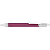 Branded Promotional CALYPSO ALUMINIUM METAL SILVER METAL BALL PEN in Dark Pink & Silver Pen From Concept Incentives.