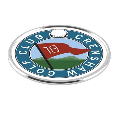 Branded Promotional SILVER CHROME GOLF BALL MARKER in Silver Golf Marker From Concept Incentives.