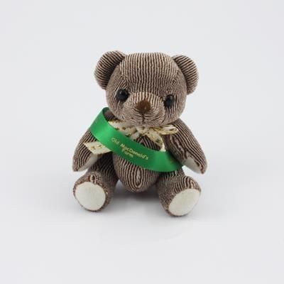 Branded Promotional 12CM SASH CHOCOLATE CANDY BEAR Soft Toy From Concept Incentives.