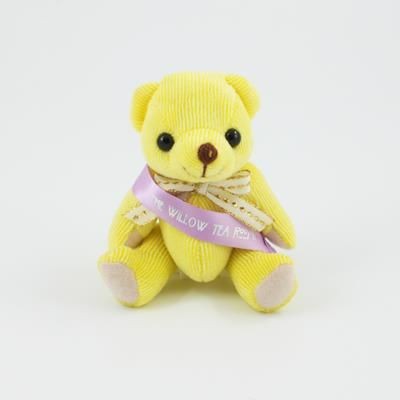 Branded Promotional 12CM SASH LEMON CANDY BEAR Soft Toy From Concept Incentives.