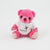 Branded Promotional 12CM TEE SHIRT RASPBERRY CANDY BEAR Soft Toy From Concept Incentives.