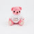 Branded Promotional 12CM TEE SHIRT STRAWBERRY CANDY BEAR Soft Toy From Concept Incentives.