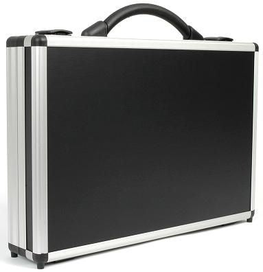 Branded Promotional PRESENTATION BRIEFCASE in Black Presentation Case From Concept Incentives.